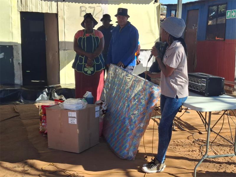 CoE and DEMS unite to paint a creche at Olifantsfontein for Mandela Day.