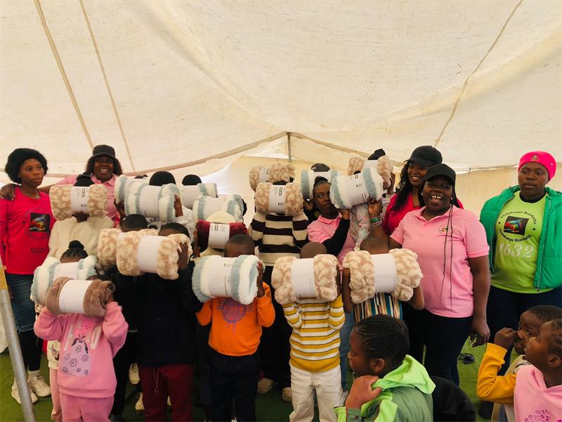 NPO donates fees for the community of Thembisa to help with winter conditions.