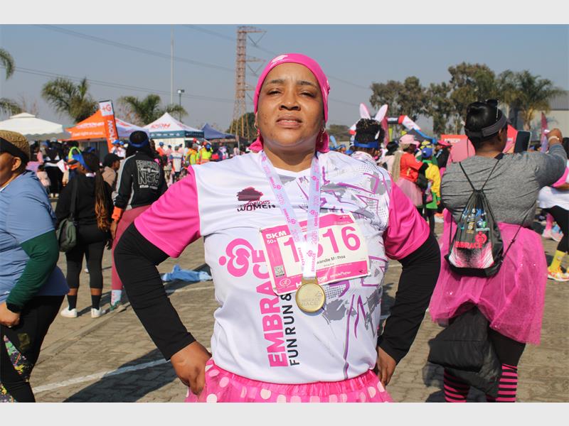 Women shared what Women’s Day is and why they celebrated it through a run.