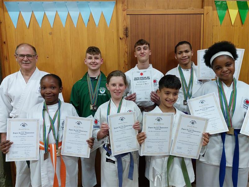 The team secured three gold, two silver and six bronze medals at the SA JKA Provincials and nationals.
