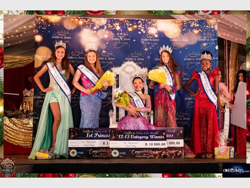 Gabriella Bryant from SA All Stars Modelling school wins Miss Junior Teen TTW 2026.