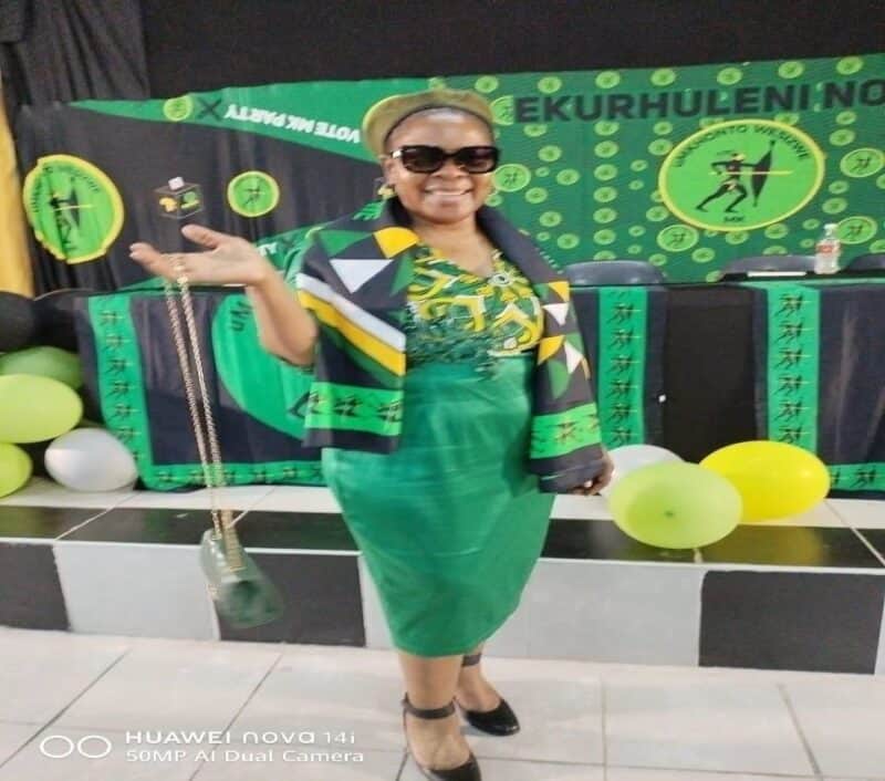 uMkhonto weSizwe Party candidate Sarah Eliza Tema is standing for Ward 91 in Ekurhuleni North Subregion.