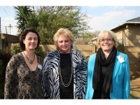 The hospice/step down facility at Lambano Sanctuary in Wychwood was recently upgraded to an 18-bed facility thanks to help from Naledi Projects Luxembourg and the Luxembourg government. At the re-launch of the hospice are, from left: Dany Lamesch (Naledi Projects Luxembourg), Michéle Clarke (ward 20 councillor) and Myriam Backes (Naledi Projects Luxembourg).