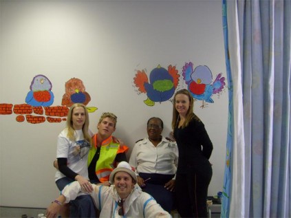 Staff members from High Street Auctioneers joined CEEP and the students as part of their company's team building project. They gave back to the community by donating toys, clothes, books and nappies to the paediatric unit at the Bertha Gxowa Hospital, in Germiston, recently.