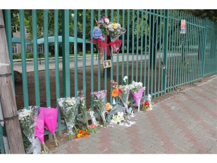 Christiaan Theunissen's family, friends and school mates, as well as members of the community ,have been laying flowers in his memory near the spot where he was hit by a car on Wednesday morning. He died later that same day, in hospital.