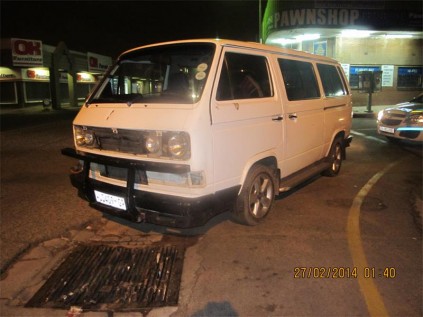 The vehicle recovered from two would-be car thieves.