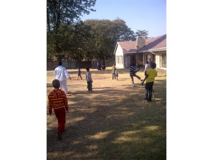 The children of Survival Kids enjoy an afternoon playing with the children of Epworth Children's Village.