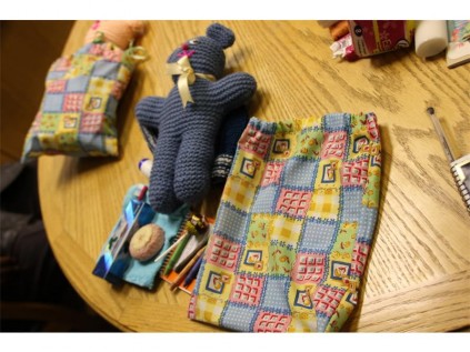 An example of what is in the "rape bags" given to child rape victims, donated by the Germiston Central Methodist Church's Women's Auxiliary.