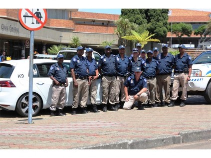 The Metro Police officers who formed part of the by-laws team.