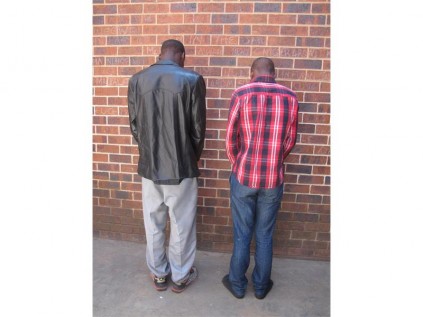 These two men were arrested by the Primrose police for possession of an unlicensed firearm, as well as the illegal possession of live ammunition.