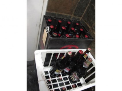 Crates containing beer bottles were also confiscated by the Primrose police during the arrest.