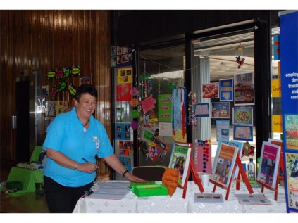 Deyana Thomas of Creative Development Project for Arts, Education and Training displayed an exhibition for ECD practitioners