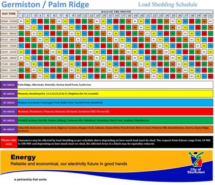 2014 Loadshedding Germiston Palm Ridge (Custom)
