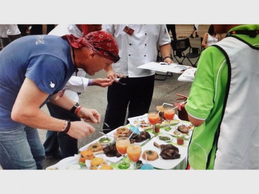 Tracy Graham and Christine Vermaak’s food is tasted during their auditions at the Indaba Hotel, on March 7.