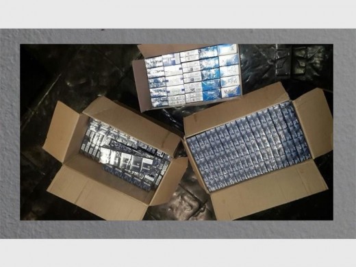 The illicit cigarettes confiscated from a shop in Homestead, last Thursday.