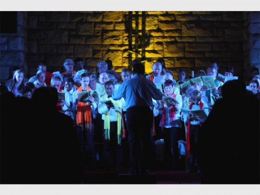 The choir in action at the St Dunstan’s Music Foundation’s "Sing for Joy" concert, last year.