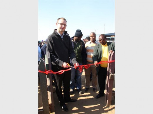 Ben Miller MD of Johnson Matthey SA officially opened the playground to the public, last Monday.