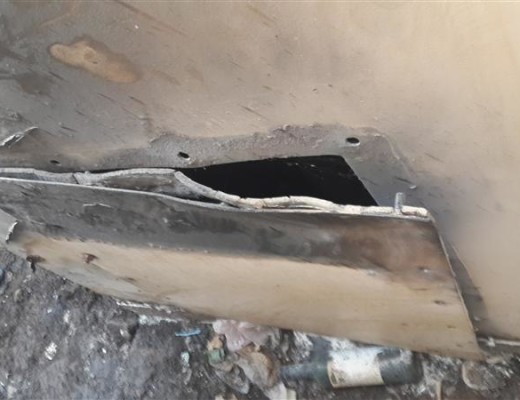The municipality’s electricity box which caught fire recently.