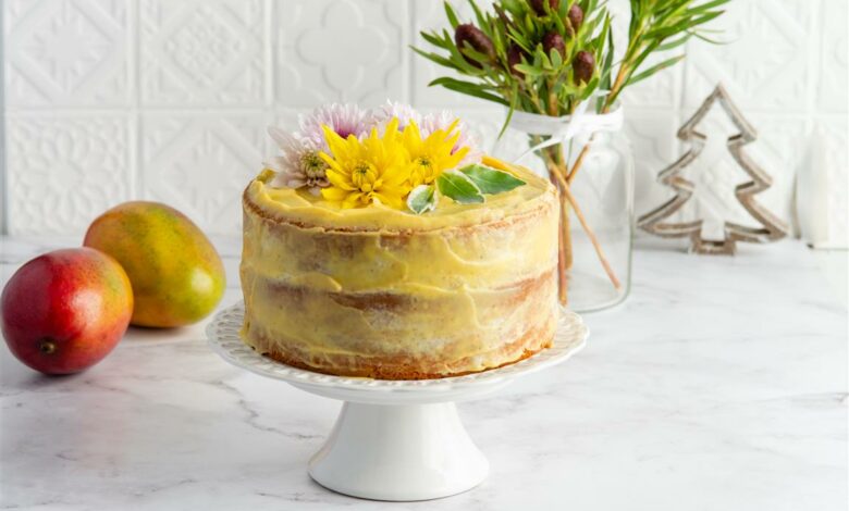 23 JANUARY - Sunday spoil - Vanilla cake with mango curd (Medium)