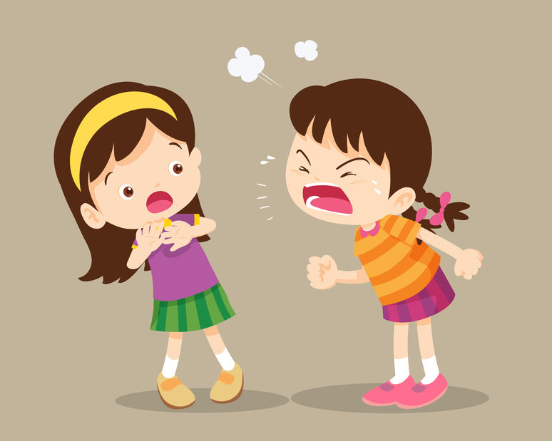 Angry girl Rampage to her friend