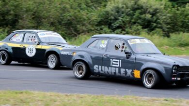 Greg Steen leads eventual winner Ollie Broome