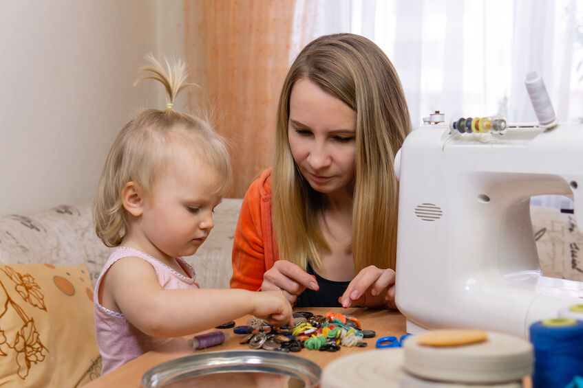 Help your child make a DIY confetti bookmark