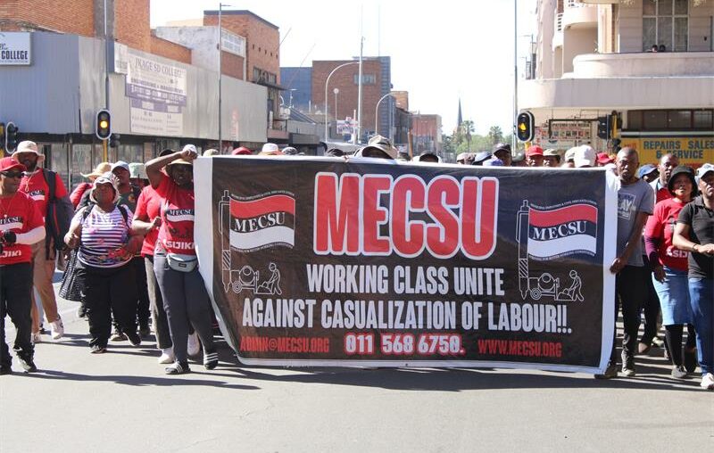 The protest disrupted access to key services in Germiston, including forensic pathology, and escalated beyond approved picketing areas.