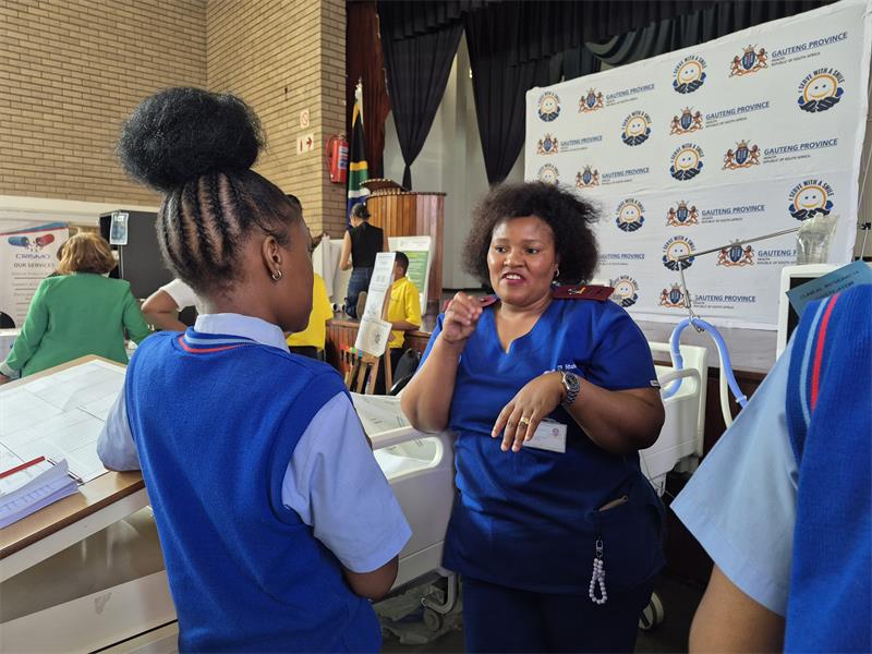 Ekurhuleni learners explore career opportunities in the medical field during an interactive Healthcare Career Open Day at Doctor Clarence Mini Hall.