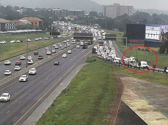 A pedestrian died after being hit by a truck on the R24 in Bedfordview, causing serious traffic delays this morning.