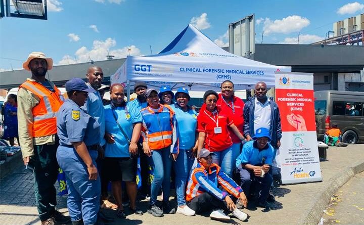 GBVF and mental health awareness campaign held at Germiston Taxi Rank.
