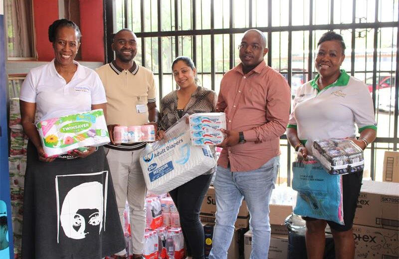 The Ezibeleni School for Physically Disabled Children in Katlehong received vital toiletries and cleaning supplies from the Department of Education’s e-Gov division, easing pressure on the vulnerable learners and staff.