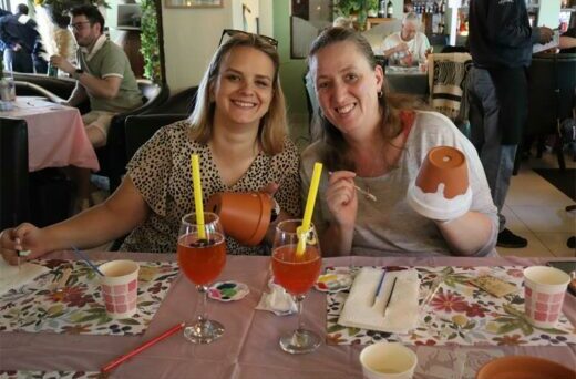 Attendees, who paid R450 for the workshop, took home their unique painted pots and enjoyed pizza and a drink, marking a tremendous debut for the new SPCA event.