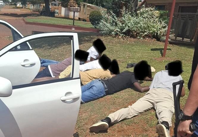 Police and security teams detain several suspects in Vosloorus following a tip-off about criminal activity.