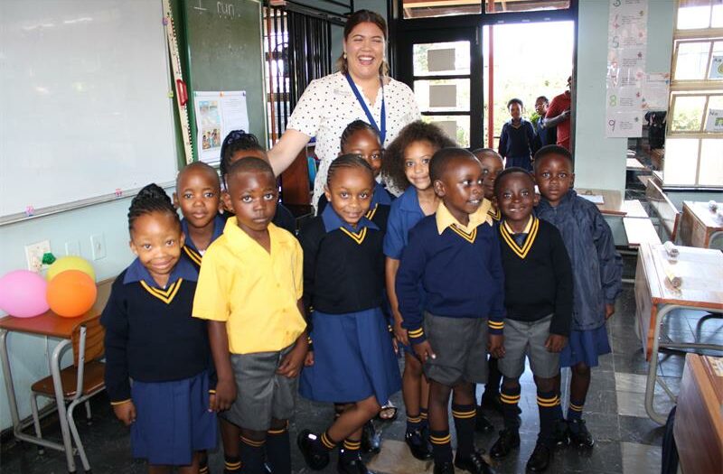 Parents and teachers share emotions as Grade One learners take their first steps into the new academic year.