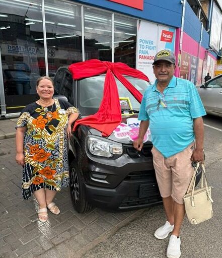 Ackermans Pharmacy car goes to Charmaine Thompson