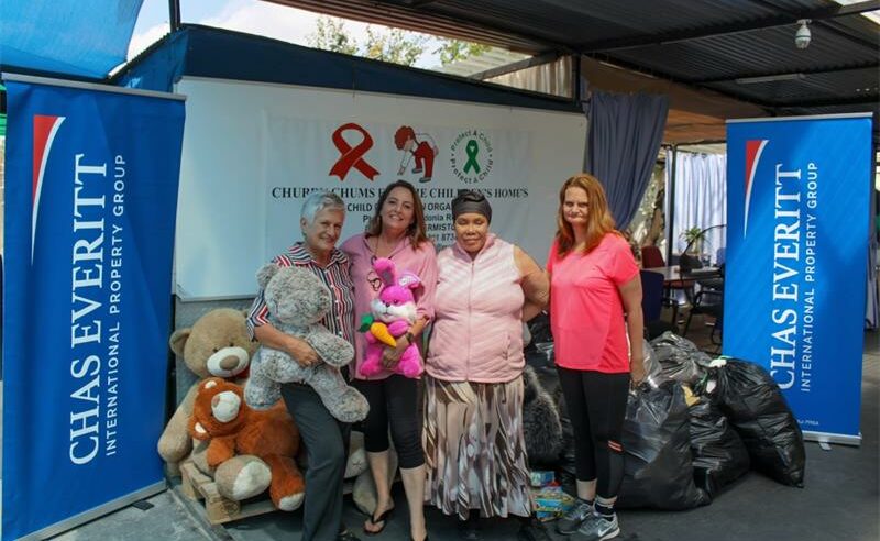 Chas Everitt International Property Group supported Chubby Chums with soft toys and Easter eggs for children in need.