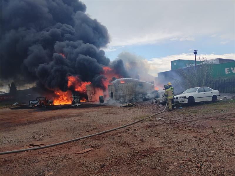 The fire also destroyed a Mahindra bakkie and four generators on the property.