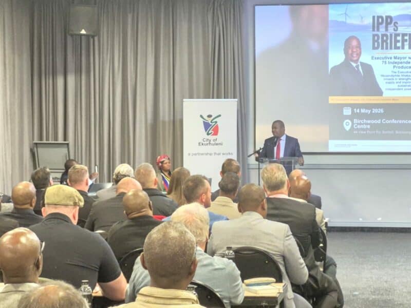 The City of Ekurhuleni says the appointment forms part of efforts to reduce reliance on Eskom and improve long-term electricity stability across the metro.