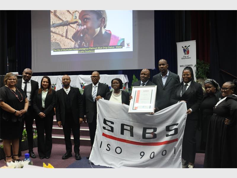 The recognition is expected to reinforce public trust by ensuring greater consistency and reliability in water and sanitation services across the metro.