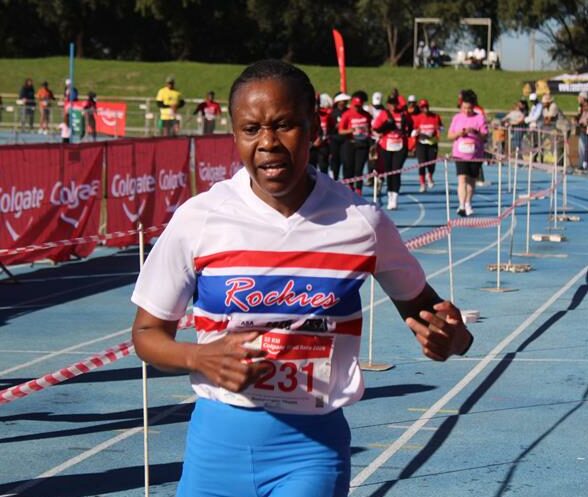 Sangweni clocked 1:48:53 to win the men's race, while Roberts came from third at halfway to win the women's title in 2:17:16.