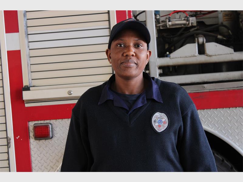 Mercy Chauke says saving lives, serving communities and inspiring young girls remain the most rewarding aspects of her work as a firefighter.