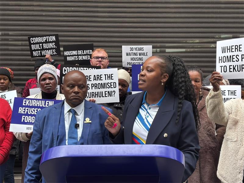 The party argues that as these projects continue to deteriorate, the cost of restoring them rises, placing further strain on public resources while thousands of families remain without homes.