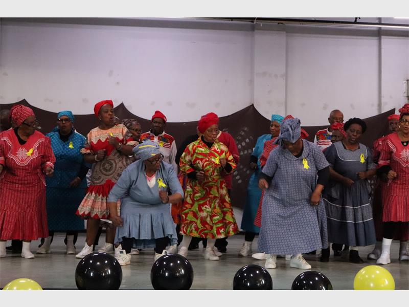 Ekurhuleni older persons bring together their warm voices