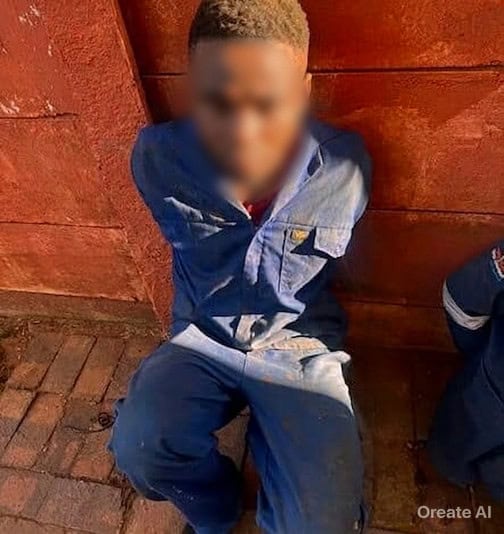 EMPD officers arrested four undocumented foreign nationals after catching them stripping copper cables believed to be part of Telkom infrastructure in Primrose.