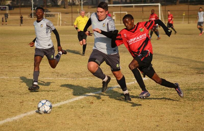 Sam Hamade grabbed a brace for Old Bens but Austin Nkosi and Byrone Matthews ensured Luso left Currin Park with a point.