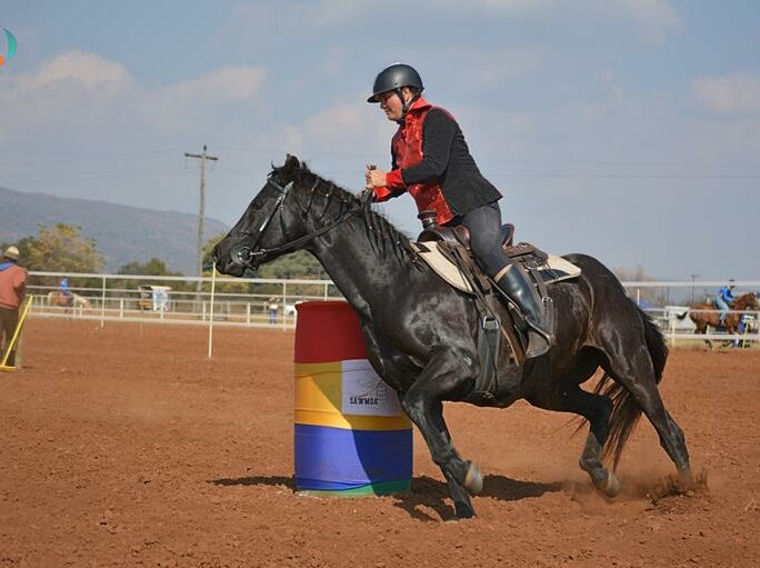 Western Mounted Games is a fast-paced equestrian sport that combines the speed of a racehorse, the agility of a cutting horse and the precision of a stock horse.