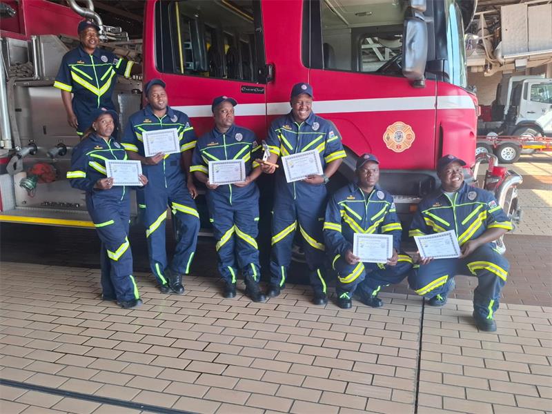 Ekurhuleni Fire Services rescue team takes bronze at national competition.