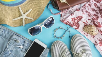 Fashion,Summer,Women,Clothes,Set,With,Accessories,,Flat,Lay,,Top