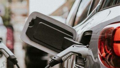 Electric car (EVs) battery being charged