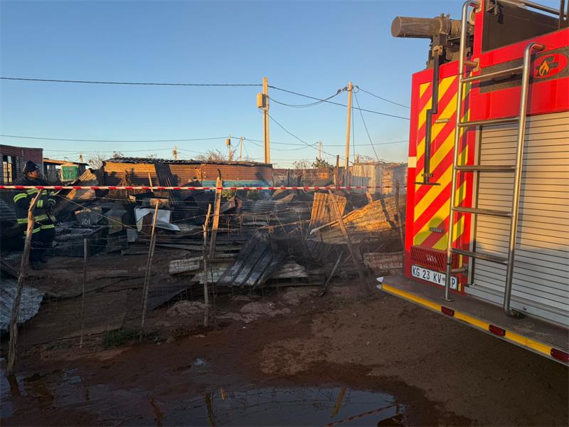 A shack fire in Nigel tragically claimed the lives of a young man and a toddler, while another child was injured and hospitalised.